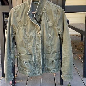 Eddie Bauer olive green corduroy jacket, M